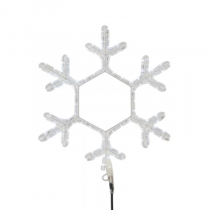 Фигура световая Снежинка цвет белый, размер 55x55 см, мерцающая NEON-NIGHT
