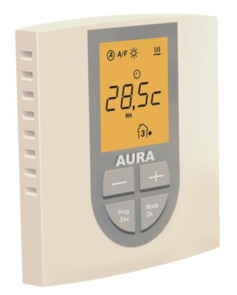 AURA Терморегулятор LTC 440 на два помещения крем