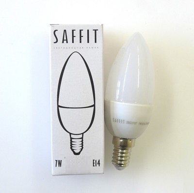 FERON SAFFIT SBC3707 лампа светодиодная 7W 4000K 230V E14 C37 свеча*