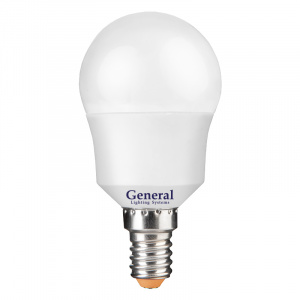 GENERAL лампа светодиодная шар GLDEN-G45F-10-230-E14-2700