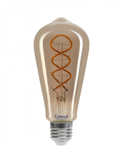 GENERAL лампа светодиодная декоративная GLDEN-ST64DSS-6-230-E27-1800