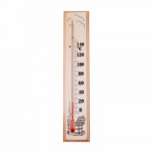 Термометр для сауны, деревянное основание, 65х275мм REXANT