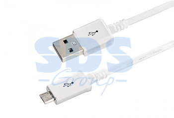 USB кабель microUSB длинный штекер 1 м белый