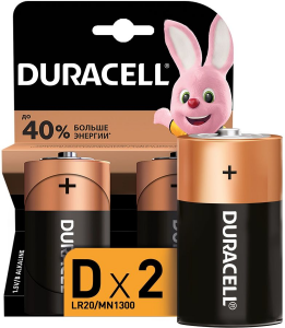 DURACELL Батарейки LR20 BL2