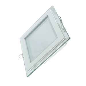 Светильник Gauss, квадратный с декоративным стеклом,200х200х30, d150х150, 18W 3000K, 1390лм