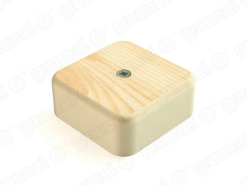 GREENEL Коробка распаячная наружняя 50*50*20 IP40 цвет сосна