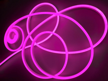 LEDS POWER Неон ПВХ СТАНДАРТ 8*16 9Вт/м 12В в блистере (5м) розовый