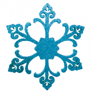Елочная фигура Снежинка Морозко, 66 см, цвет синий