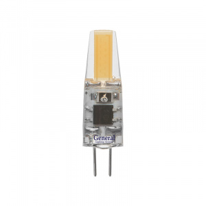 GENERAL лампа светодиодная капсульная GLDEN-G4-3-C-12-6500 силикон