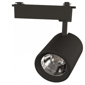 GENERAL светильник трековый 10 Вт однофазный черный GTR-10-1-IP20-B