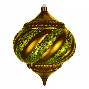 Елочная фигура Лампа, 25 см, цвет золотой