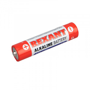 Батарейка алкалиновая AAA/LR03, 1,5В, 2 шт, блистер REXANT