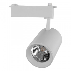 GENERAL светильник трековый 40 Вт однофазный белый GTR-40-1-IP20-W