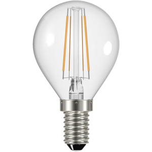 GENERAL лампа светодиодная прозрачный филамент шар GLDEN-G45S-6-230-E14-4500