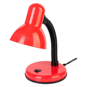 GENERAL светильник настольный на основании с выключателем под лампу красный GTL-031-60-220