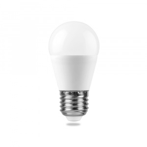 FERON лампа светодиодная LB-750 шарик матовый G45 Е-27 11W 2700K*