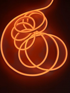LEDS POWER Неон ПВХ СТАНДАРТ 8*16 9Вт/м 12В в блистере (5м) оранжевый