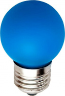FERON лампа LED декоративная LB-37 шарик матовый G45 Е-27 1W синий*