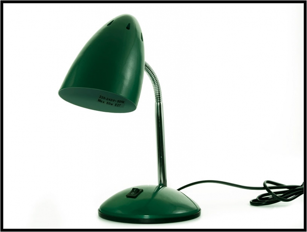R&C Лампа настольная зеленый металлик E-27
