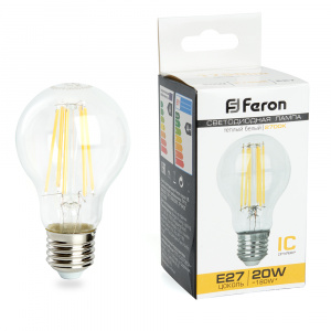 FERON Лампа светодиодная, (20W) 230V E27 2700K, LB-620