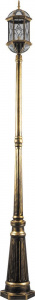 FERON Светильник садово-парковый PL176 столб шестигранный 60W E27 230V, черное золото