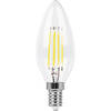 FERON лампа светодиодная свеча филамент, 9W 230V E14 2700K прозрачная, LB-73*