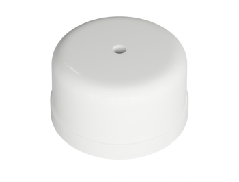GREENEL Коробка распределительная круглая для наружного монтажа с кабель-каналом  D78мм, высота 43мм, IP20, цвет-БЕЛЫЙ (50шт)