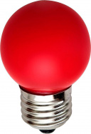 FERON лампа LED декоративная LB-37 шарик матовый G45 Е-27 1W красный*