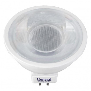 GENERAL лампа светодиодная. GLDEN-MR16-8-230-GU5.3-6500