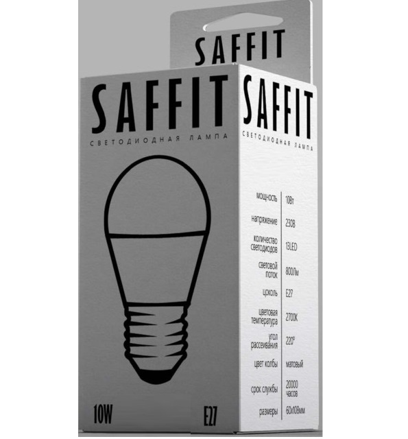 FERON SAFFIT SBA6010 лампа светодиодная 10W 2700K 230V E27 A60*