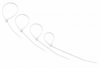 Стяжка кабельная нейлоновая 150x2,5мм, белая (25 шт/уп) REXANT