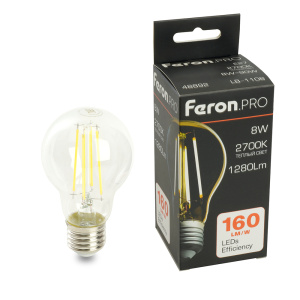 Изображение товара FERON Лампа светодиодная, 1280LM 8W 175-265V E27 2700K, LB-1108