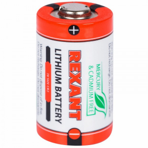 Батарейка литиевая CR2, 3В, 1 шт, блистер REXANT