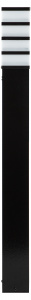 Садово-парковый светильник ЭРА ИНОКС-8410 напольный черный IP54 Е27 max60Вт