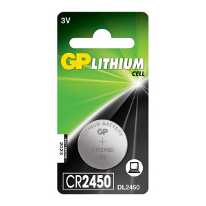 GP Батарейки CR 2450 (элемент питания, литиевый, дисковый)