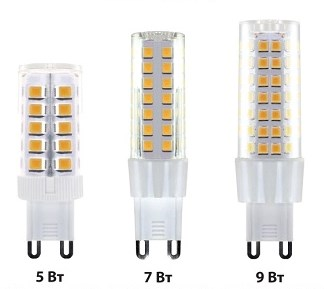 Лампа светодиодная G9-7 Вт-230 В-3000 К, SMD, 17,5x65,5 мм TDM