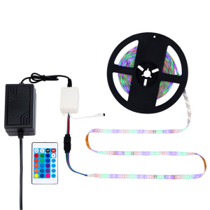 Изображение товара Комплект светодиодной ленты 5 м с блоком питания и RGB контроллером IP65, свечение RGB LAMPER