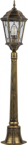 FERON Светильник садово-парковый PL155 столб шестигранный 60W E27 230V, черное золото