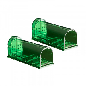 Набор живоловок-мышеловок, зеленый ABS-пластик REXANT