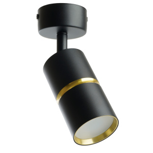 FERON ML1861 ZEN светильник настенно-потолочный под лампу GU10, чёрный, золото