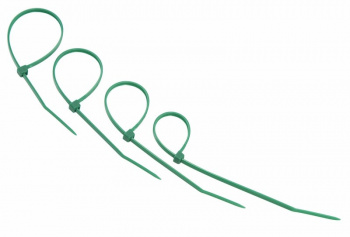 Стяжка кабельная нейлоновая 150x2,5мм, зеленая (25 шт/уп) REXANT