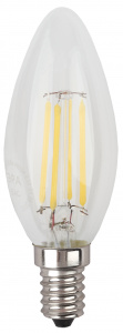 Лампочка светодиодная ЭРА F-LED B35-11W-840-E14 Е14 / Е14 11Вт филамент свеча нейтральный белый свет