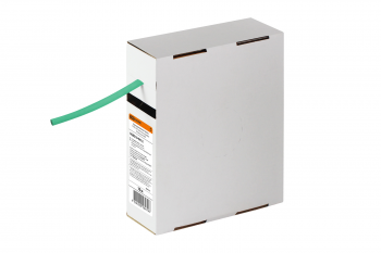 Термоусаживаемая трубка ТУТнг 6/3 зеленая в коробке (10 м/упак) TDM