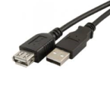 USB папа / USB мама 5м. Чёрный