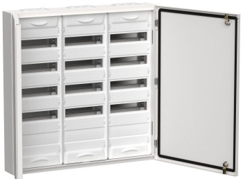 Изображение товара TITAN 5 Корпус металлический ЩРн-180 (3х60) 835х830х140мм IP54 белый (две двери) IEK
