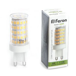 FERON Лампа светодиодная, (11W) 230V G9 4000K JCD, LB-435