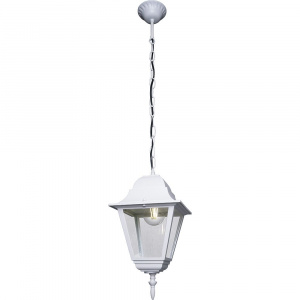 FERON Светильник садово-парковый 4205/PL4205 четырехгранный на цепочке 100W E27 230V, белый
