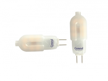 GENERAL лампа светодиодная капсульная GLDEN-G4-3-M-12-4500 матовый пластик