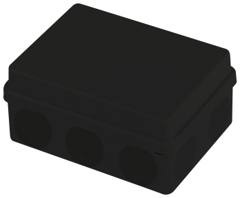ЭРА Распаячная коробка KOR-150-110-70-11g-2MP-B двухкомпонентная HF стойкая к УФ 150х110х70мм черная прямой монтаж IP67