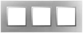 ЭРА Рамка для розеток и выключателей Elegance 14-5013-03 Classic, на 3 поста, алюминий